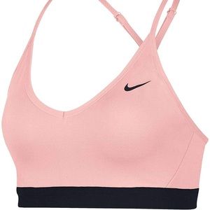 Nike light pink sports bra with adjustable straps